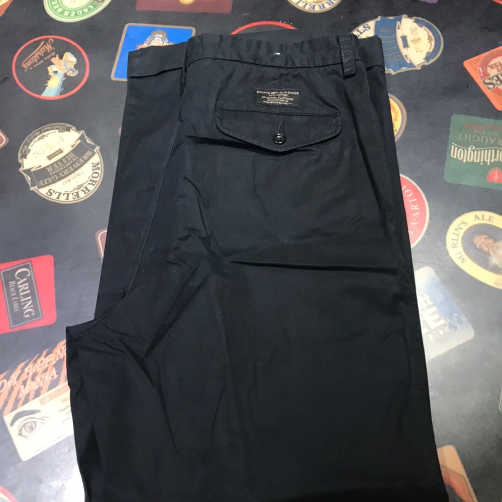 Banana republic black chinos
